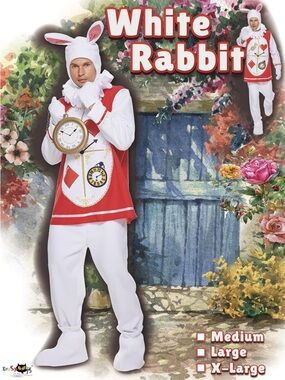 Other | Eraspooky Adult Bunny Halloween Costume Whiterabbit Mascot Suit ...